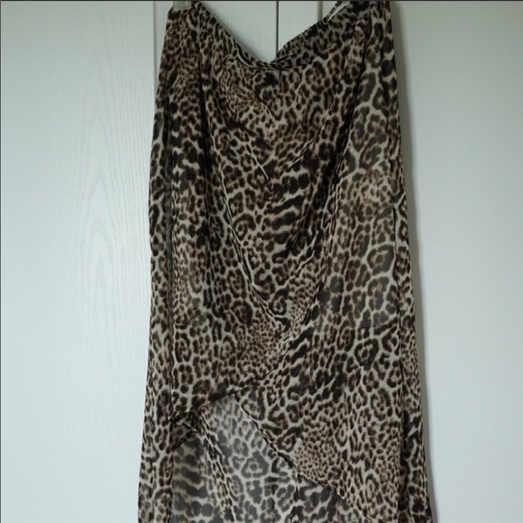 Maurices Medium Leopard Wrap Skirt - Picture 7 of 7